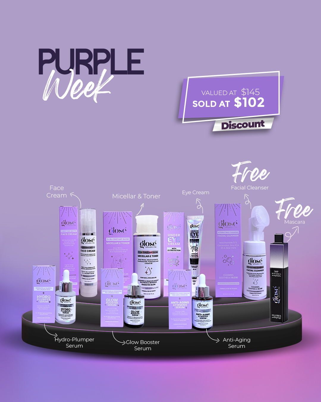 PURPLE WEEK BUNDLE 1 (Oily Acne prone skin)
